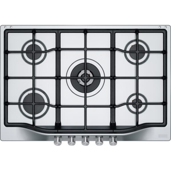 Piano Cottura FRANKE a Gas 5 Fuochi Gas 75 cm Colore Inox sat./Ghisa cod: FHTL7554GTCXSC