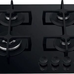 Piano Cottura WHIRLPOOL a Gas 4 Fuochi 60 cm Colore Vetro Nero cod: GOA 6423/NB1
