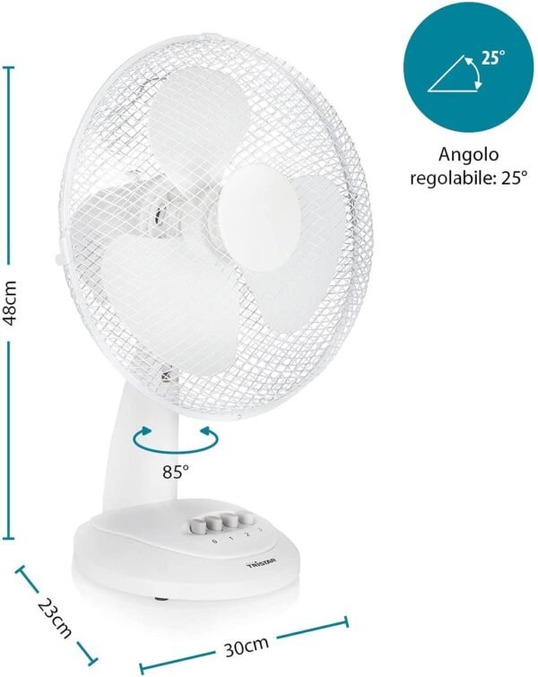 Ventilatore da tavolo TRISTAR potenza 40W cod: VE-5930 - Image 2
