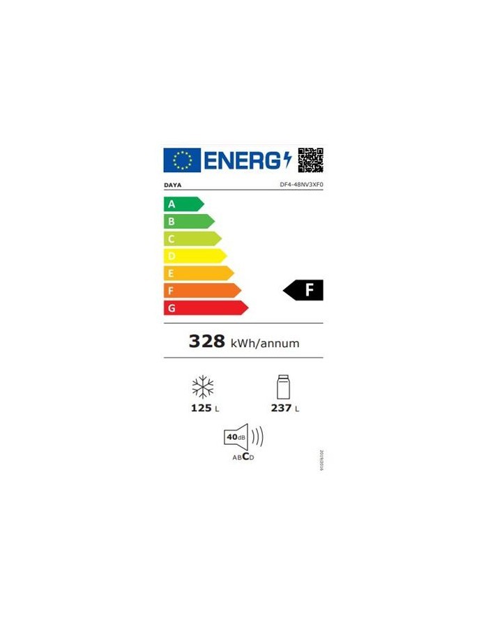 Frigorifero DAYA 4 Porte Multi Flow Total No Frost Classe F Capacità Netta 362 Litri Colore Inox cod: DF4-48NV3XF0 - Image 7