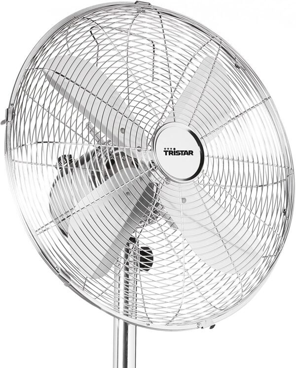 Ventilatore a Piantana TRISTAR potenza 50 W, 18/8 Stainless colore Argento cod: VE-5951 - Image 2