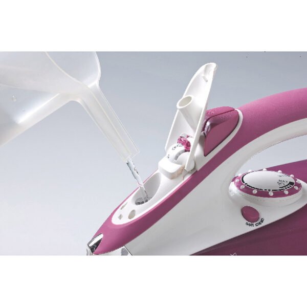Ferro da stiro ARIETE Piastra acciaio inox 2200 Watt colore Rosa cod: ARI6215 - Image 3