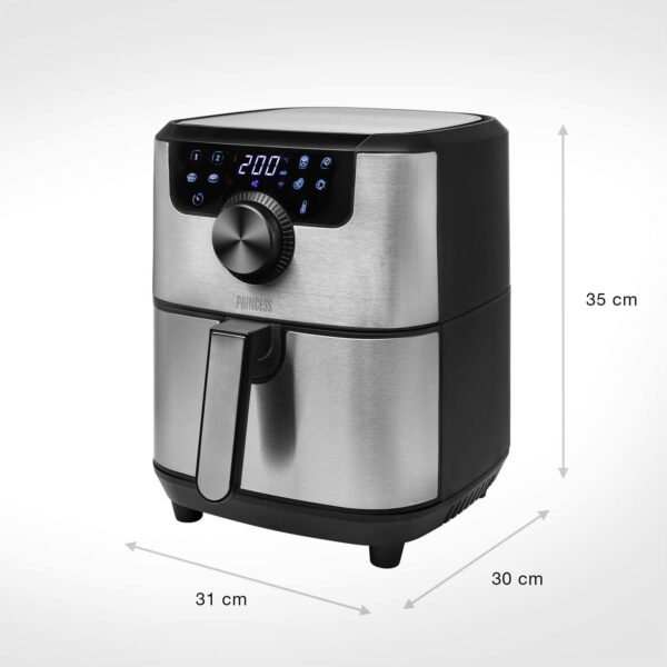 Friggitrice ad Aria PRINCESS 1500 W, 4.5 Litri, Acciaio Inossidabile, 4,5 Litri (Smart) cod: 182033 - Image 2