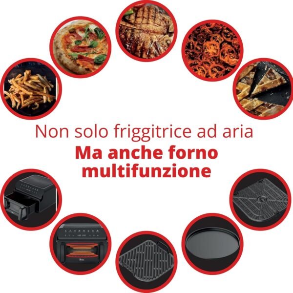 Friggitrice Ad Aria ARDES Potenza 2000 W 10 Litri XXL colore Nero Cod: ARFRYA09GP - Image 4