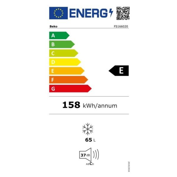 Congelatore BEKO Verticale Classe E Capacità 65 Litri Colore Bianco cod:  FS166020 - Image 4