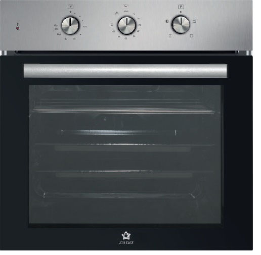 Forno Da Incasso STAYLUX/KUMTEL 61 Litri 60 cm Ventilato 4 Funzioni Inox Cod: B66-SF3 INOX