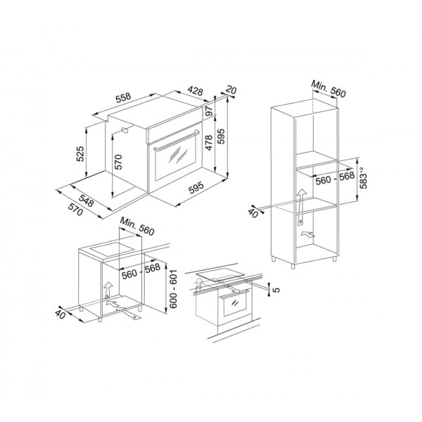 Forno Elettrico FRANKE da Incasso Capacità 71 L Multifunzione Ventilato Colore inox cod: FSL82HXS - Image 2