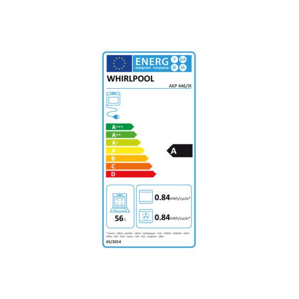 Forno Elettrico WHIRLPOOL da Incasso Capacità 56 Litri Multif. Ventilato Potenza 2500 W Colore Acciaio Inox Cod: AKP 446/IX - Image 3