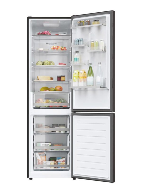 Frigorifero HAIER Combinato Total No Frost Classe D Capacità 377 Litri Colore Dark Inox Cod: HDW1620DNPD - Image 2