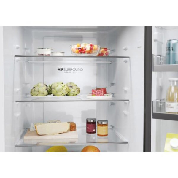 Frigorifero HAIER Combinato Total No Frost Classe D Capacità 377 Litri Colore Dark Inox Cod: HDW1620DNPD - Image 3