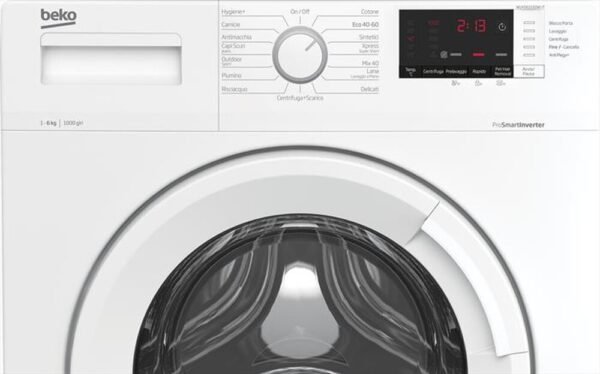 Lavatrice BEKO Slim 6 Kg Classe D Centrifuga 1000 giri motore Inverter cod: WUXS61032W - Image 3