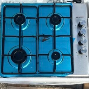 Piano cottura KUMTEL da appoggio a Gas 4 fuochi 60 cm colore acciaio Inox Cod: KO-430F INOX