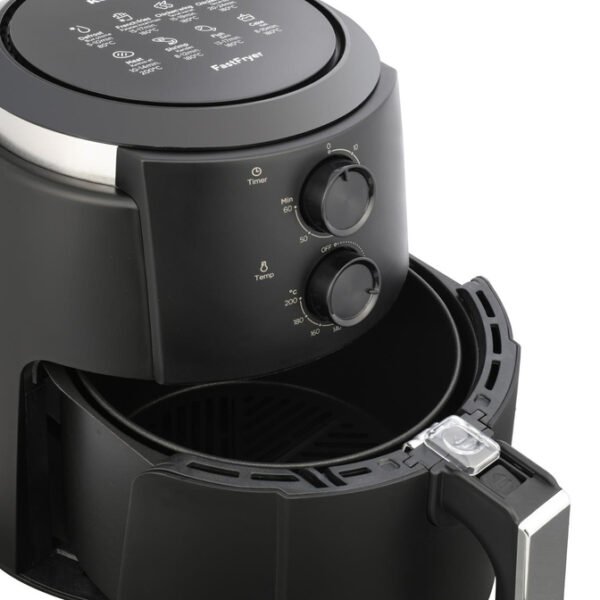 Friggitrice KUMTEL Capacità 5,5 Litri 1500 Watt Colore Nero cod: HAF-01 - Image 2